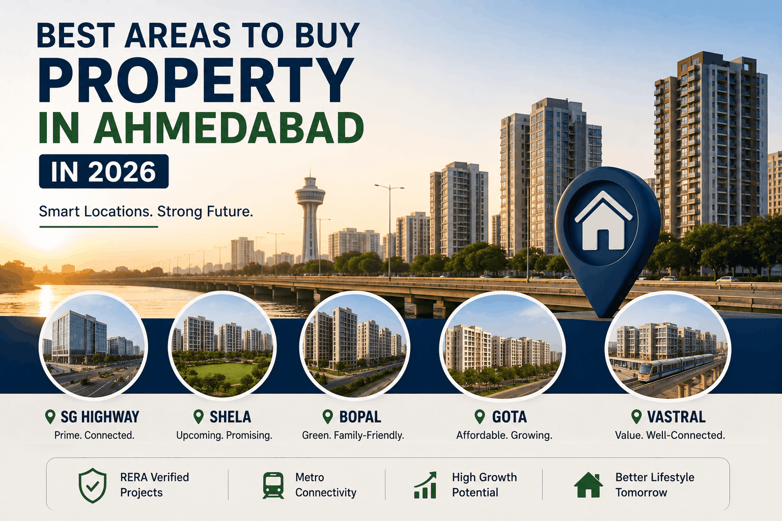 Best Areas to Buy Property in Ahmedabad in 2026 – Expert Guide