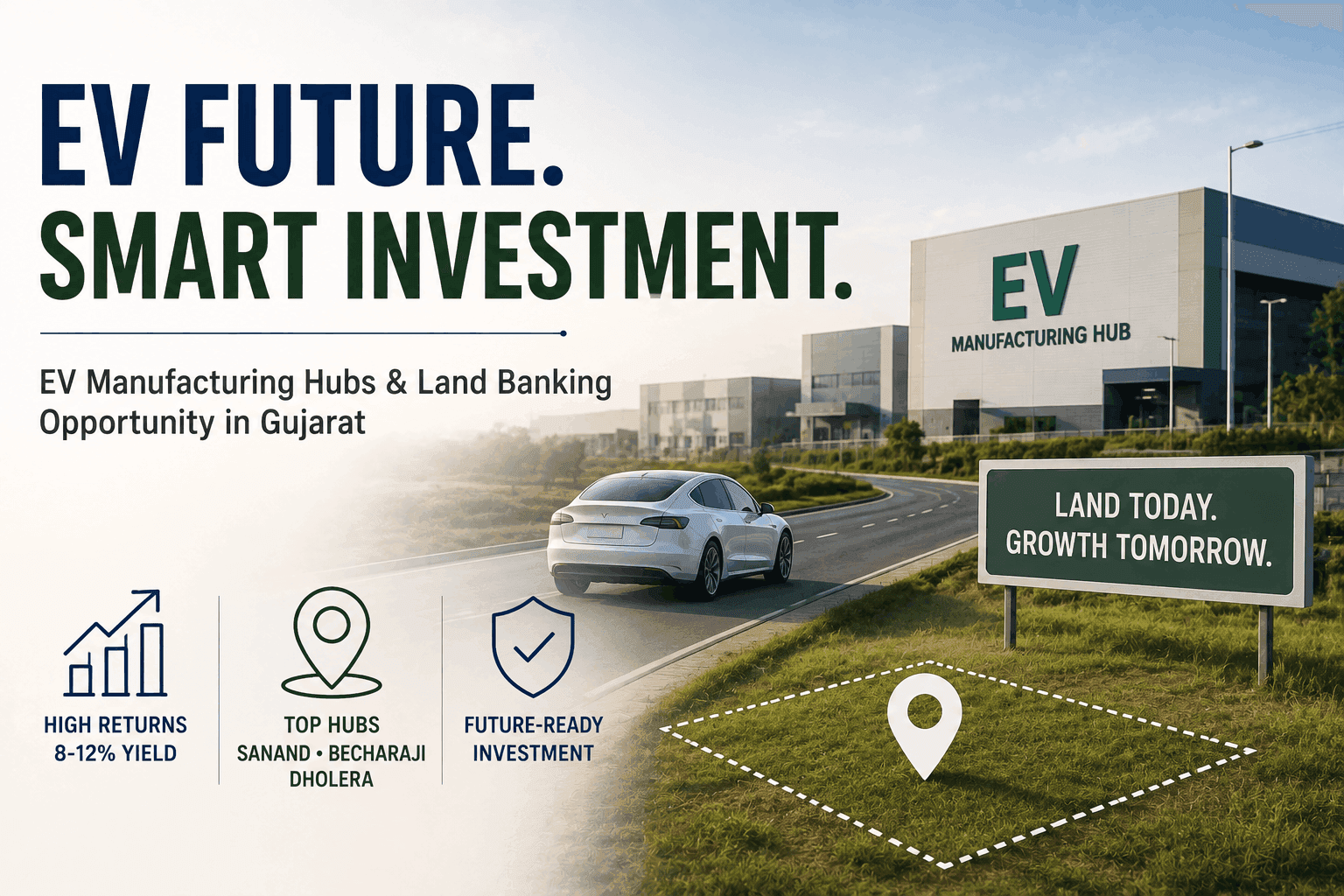 EV Manufacturing Hubs and the Land Banking Opportunity in Gujarat