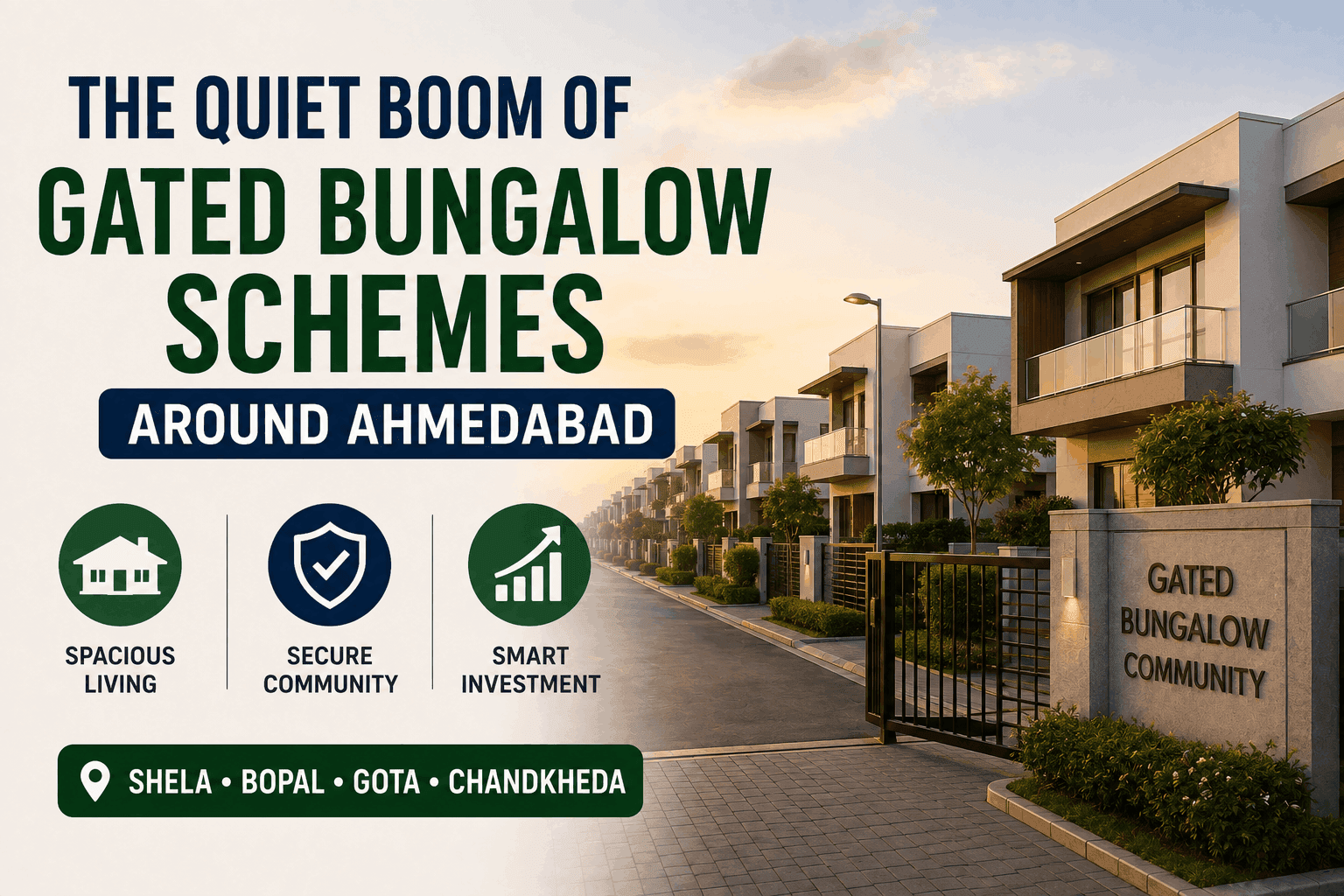 The Quiet Boom of Gated Bungalow Schemes Around Ahmedabad: Your 2025 Guide