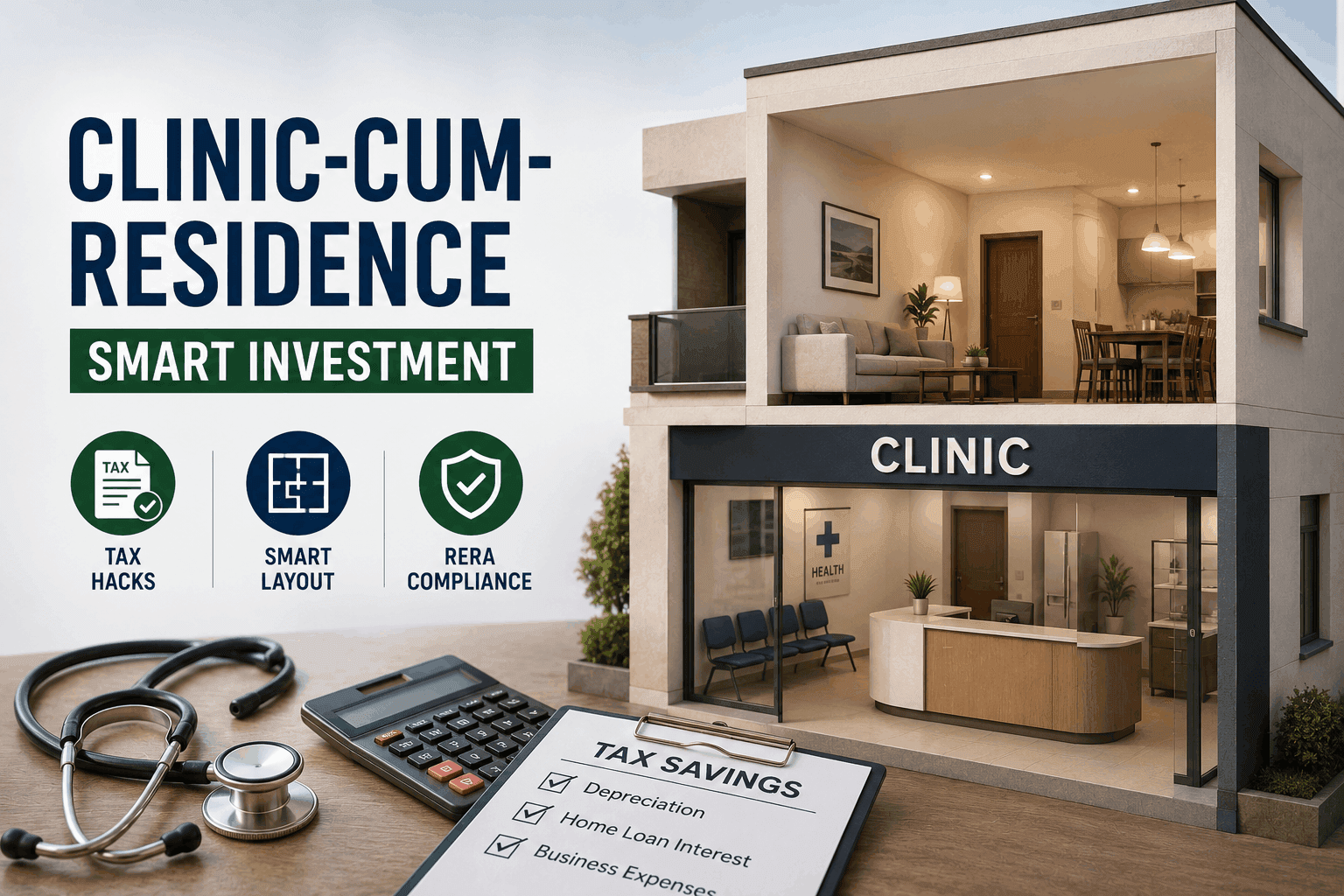 Doctors Buying Their First Clinic-Cum-Residence: Tax and Layout Hacks