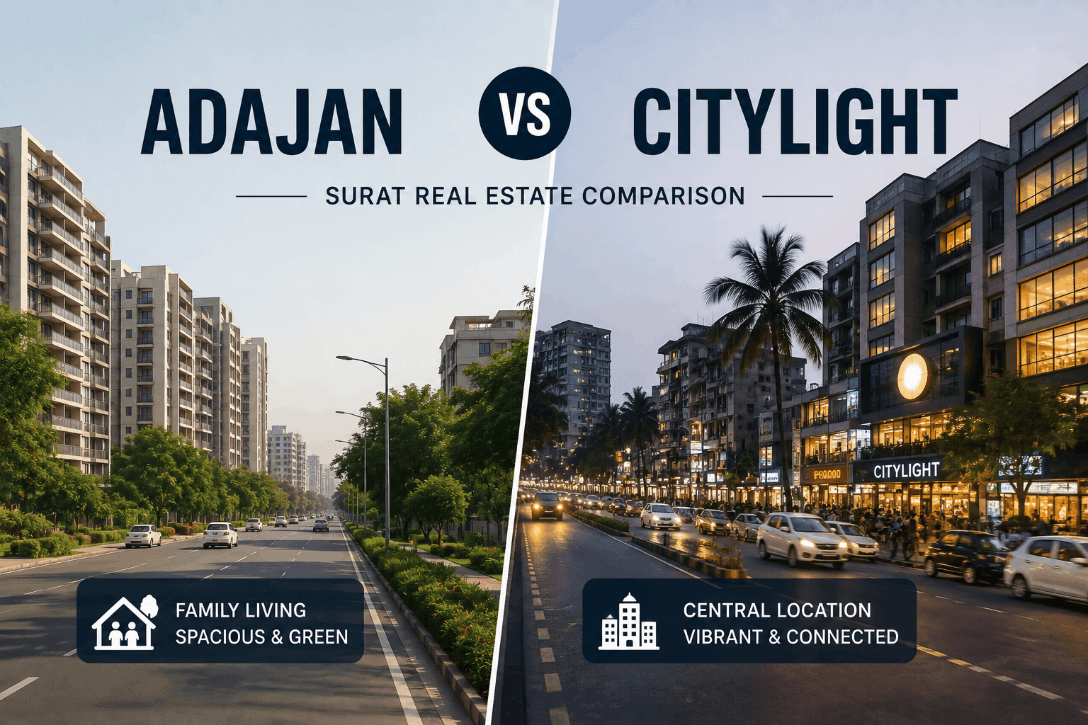 Adajan vs Citylight: A Surat Insider's Honest Comparison for Buyers