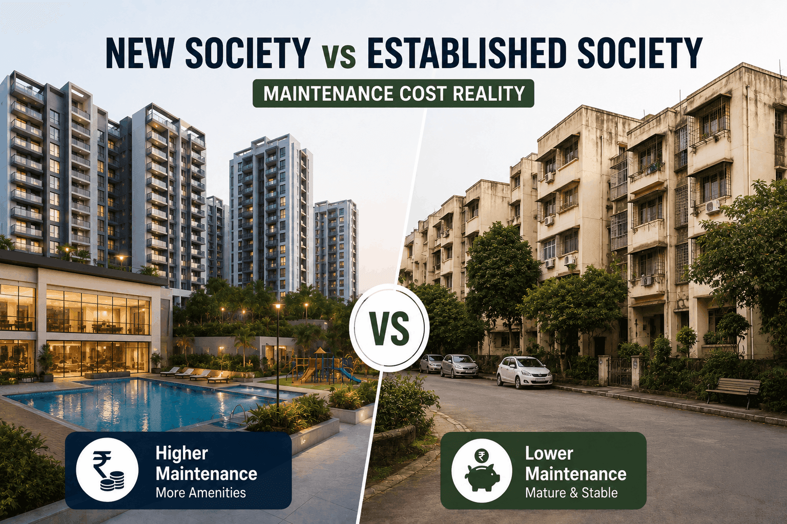New Society vs Established One: Maintenance Cost Reality Check