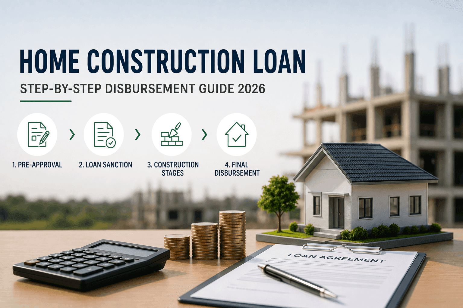 Home Construction Loan in India: Step-by-Step Disbursement Guide 2026