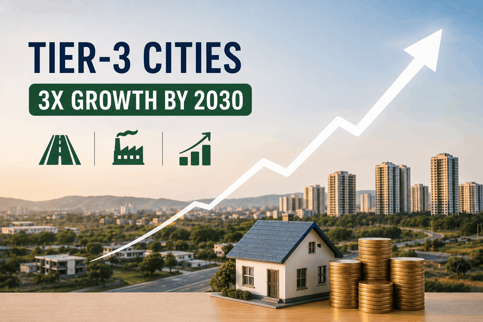 Top 10 Tier-3 Cities Where Property Prices Will 3x by 2030
