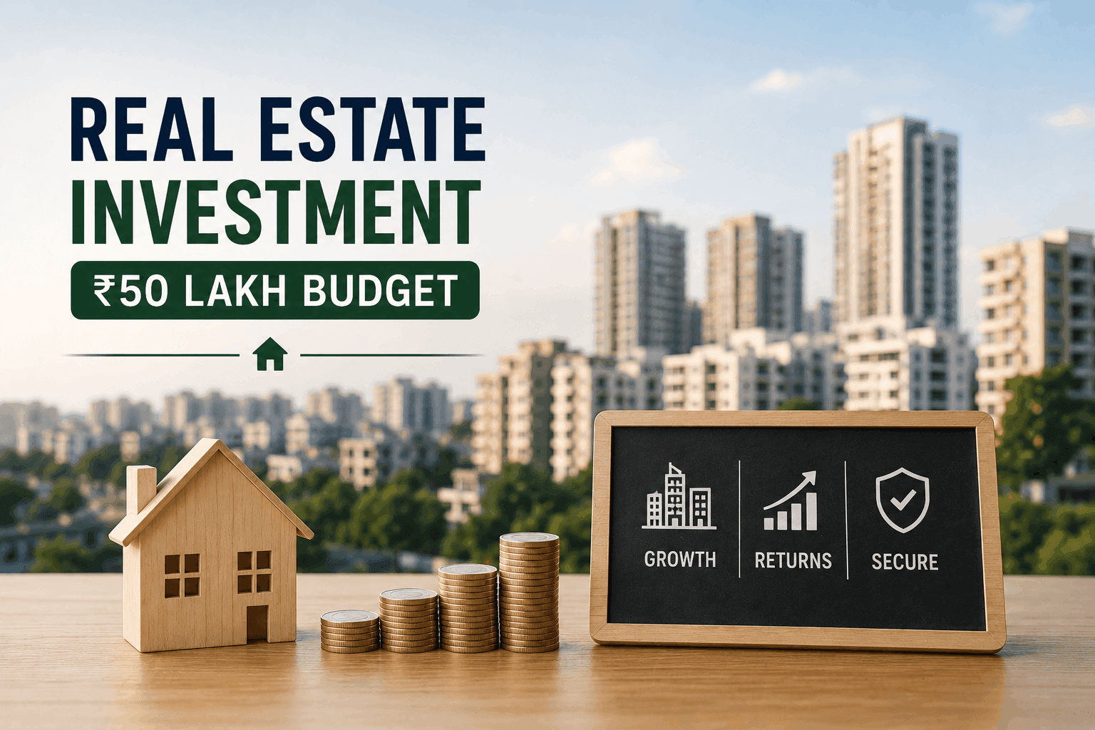 Best Real Estate Investment Strategies in India for ₹50 Lakh Budget