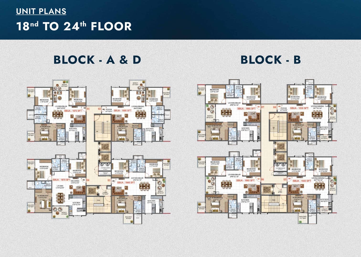 Floor Plan 1 - Amrutha Lake Vista