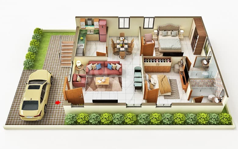 Floor Plan 1 - Harivillu Fortune Green Vistaraa 