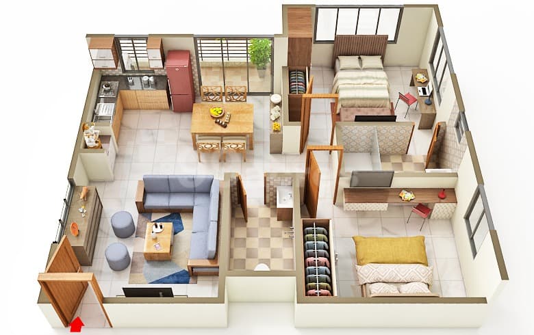 Floor Plan 1 - Nakshatra Casa Grande