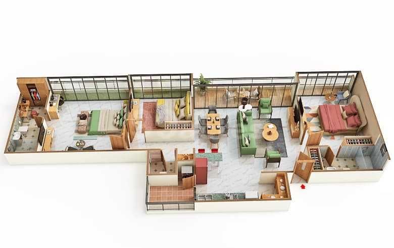Floor Plan 2 - Madhav Aishvaryam