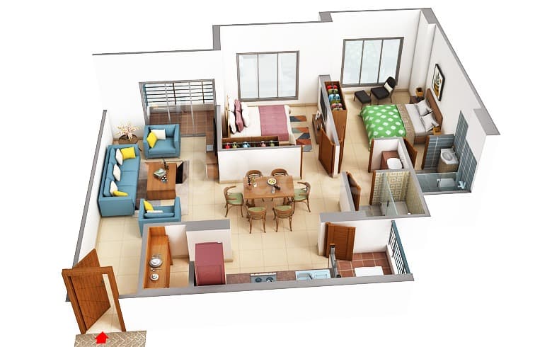 Floor Plan 2 - Sahajanand Swarg 
