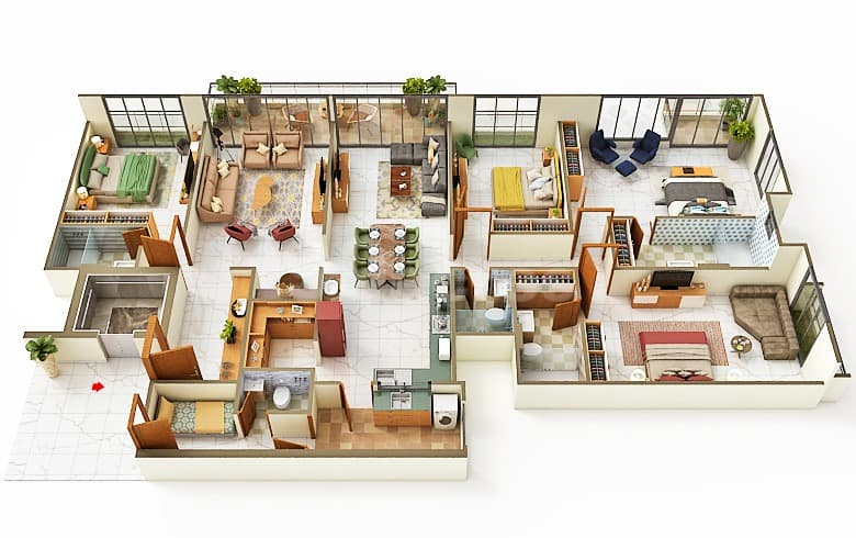 Floor Plan 1 - Swaminarayan Keshvam Skyview 
