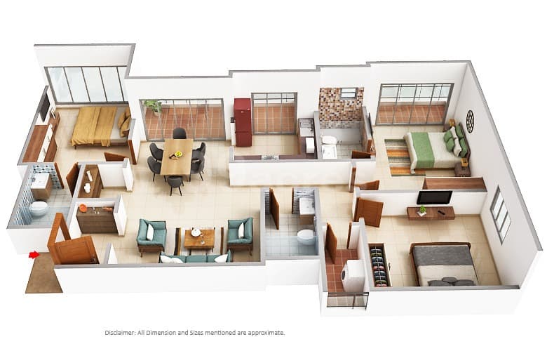Floor Plan 1 - Sobha Elysia