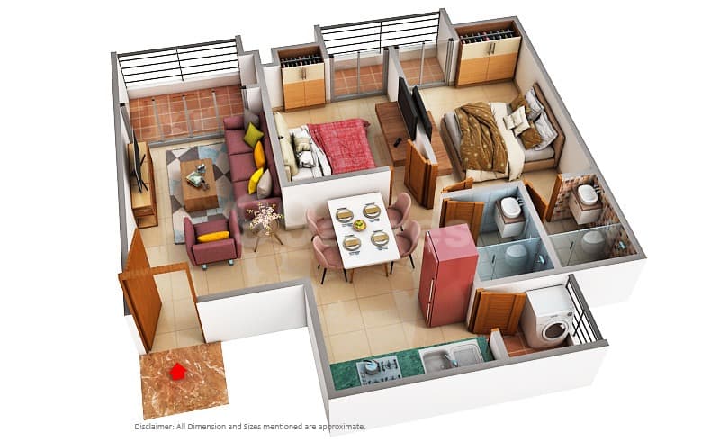 Floor Plan 1 - Vida by Nila Spaces 