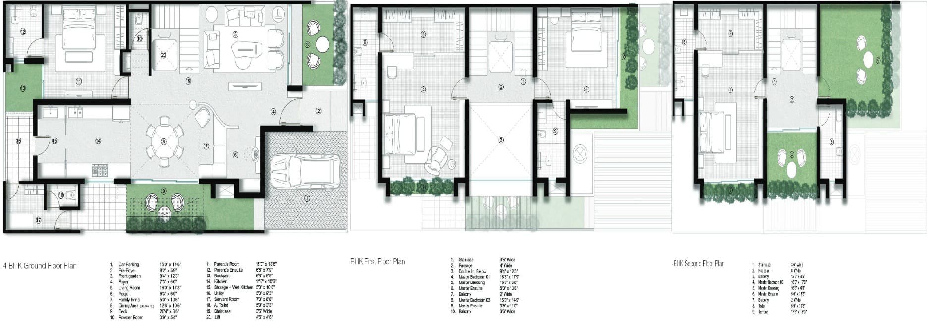 Floor Plan 1 - Gopi Idlewoods Luxury Villas 