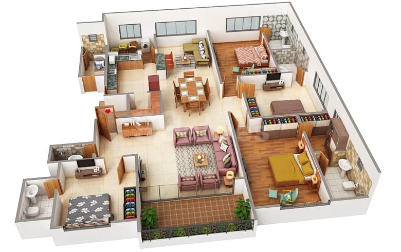 Floor Plan 6 - Shaligram Luxuria