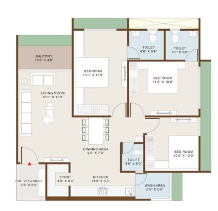 Floor Plan 3 - Shreemad 94