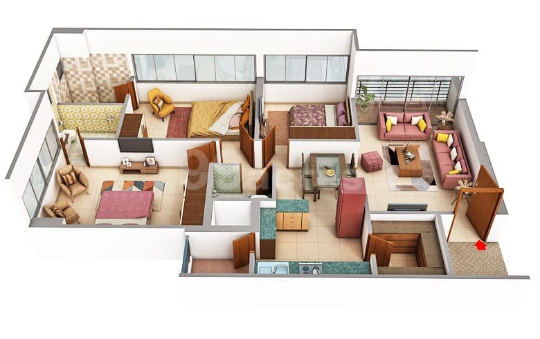 Floor Plan 3 - D R Praharsh Bluebell 