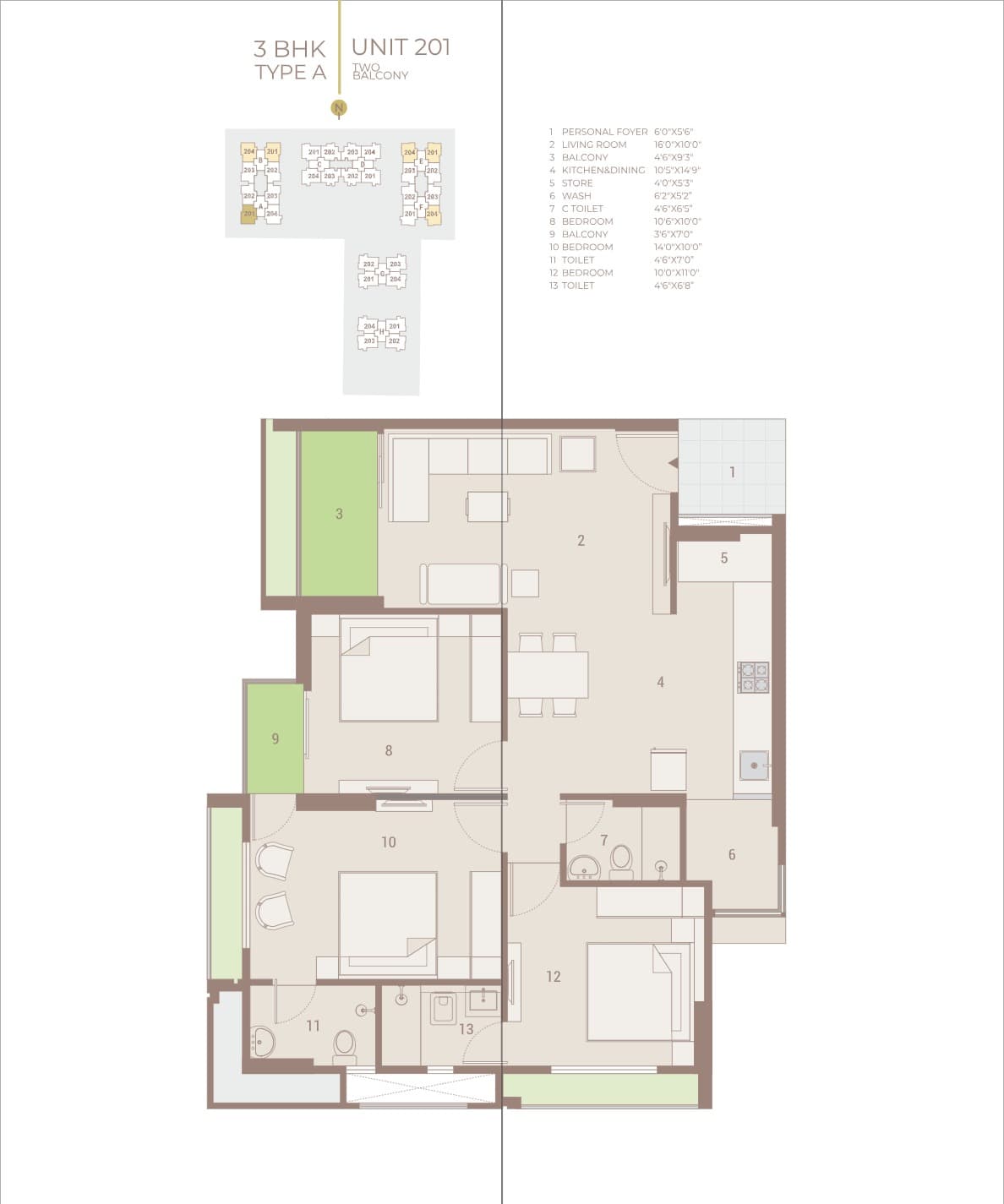Floor Plan 3 - Vishwanath Sarathya West 