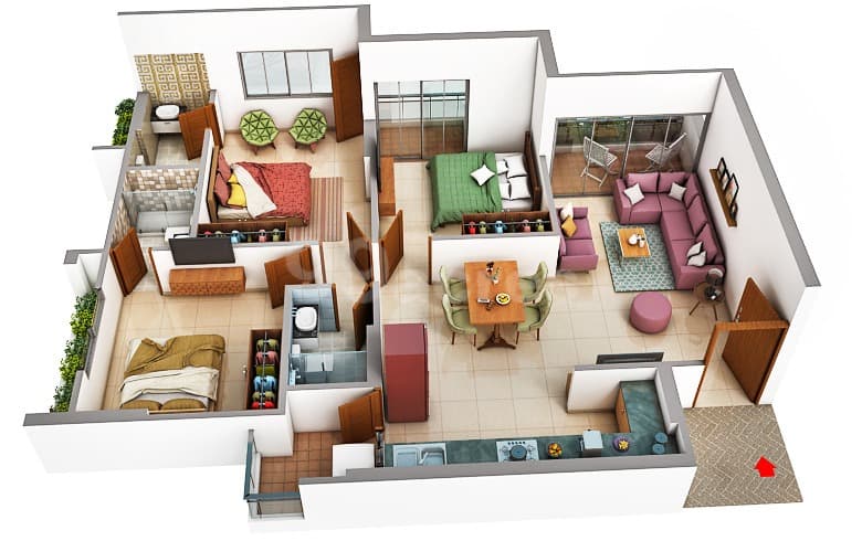 Floor Plan 5 - Vishwanath Sarathya West 