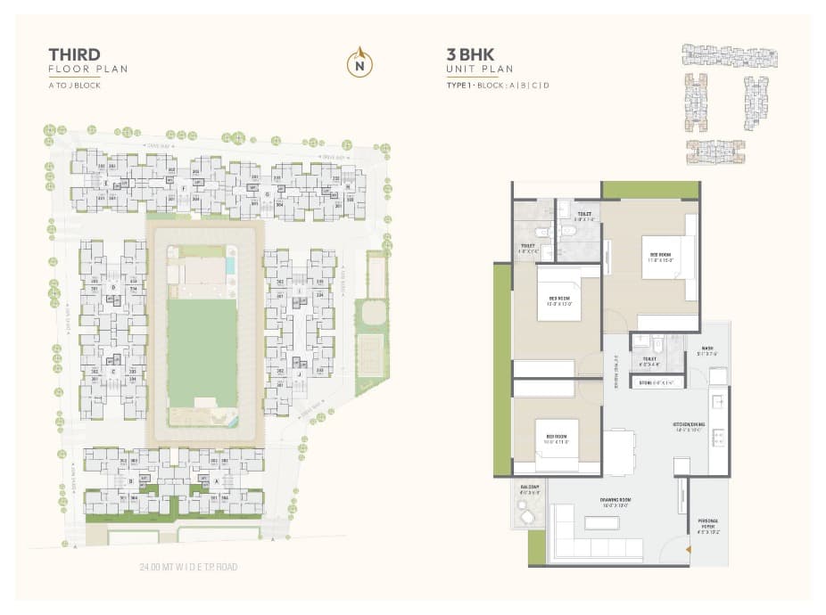 Floor Plan 3 - Dharti Skyline