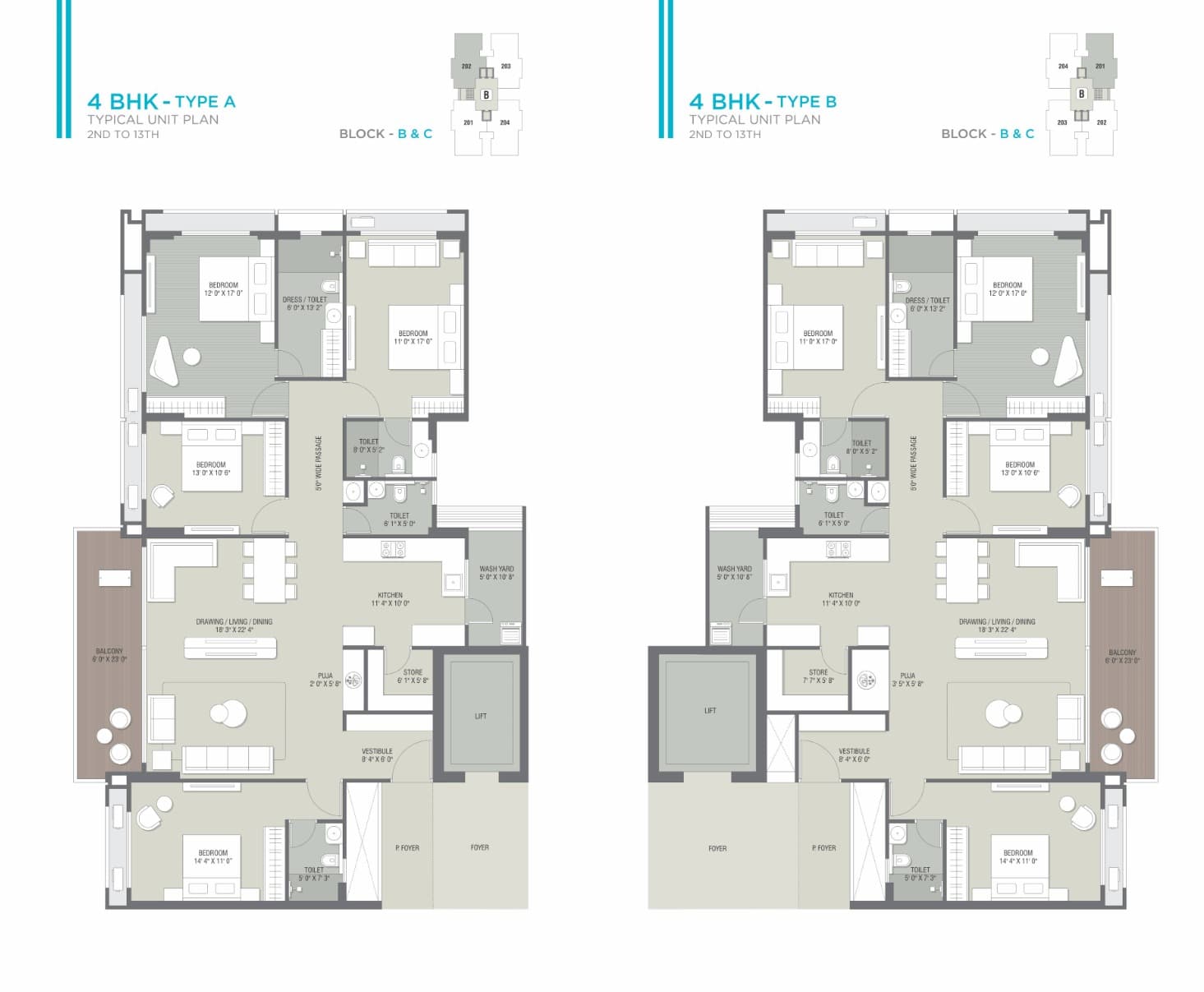 Floor Plan 1 - Shaligram Elevate