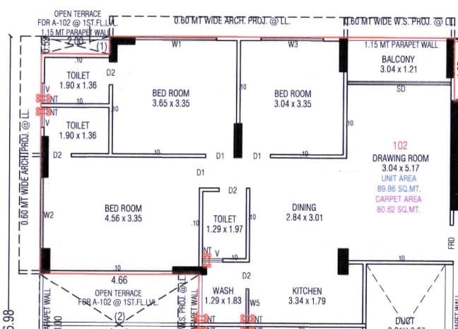 Floor Plan 1 - Trident Experia 