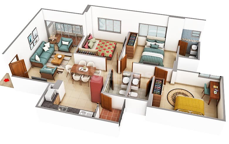 Floor Plan 2 - Trident Experia 