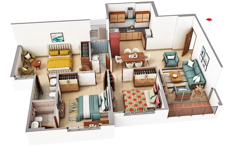 Floor Plan 3 - Trident Experia 