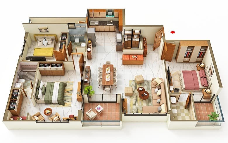 Floor Plan 1 - AMI Ekam 