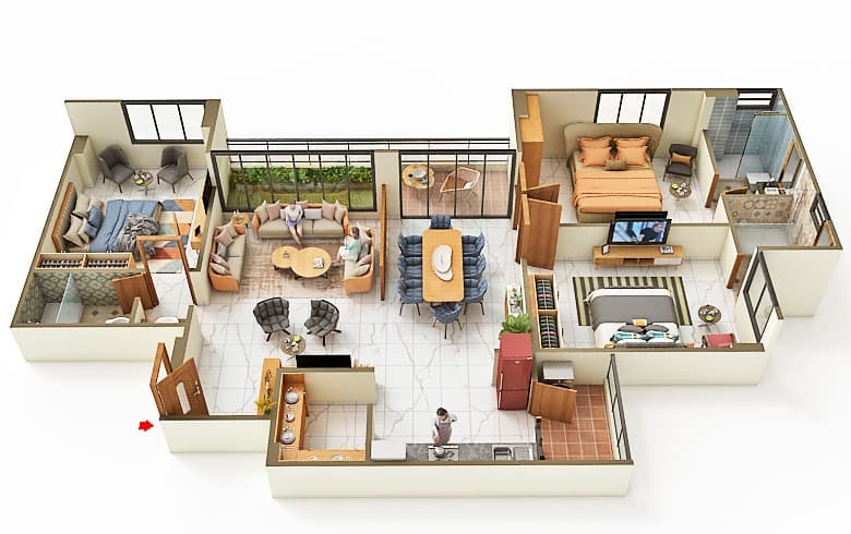 Floor Plan 6 - Unique Luxuria 