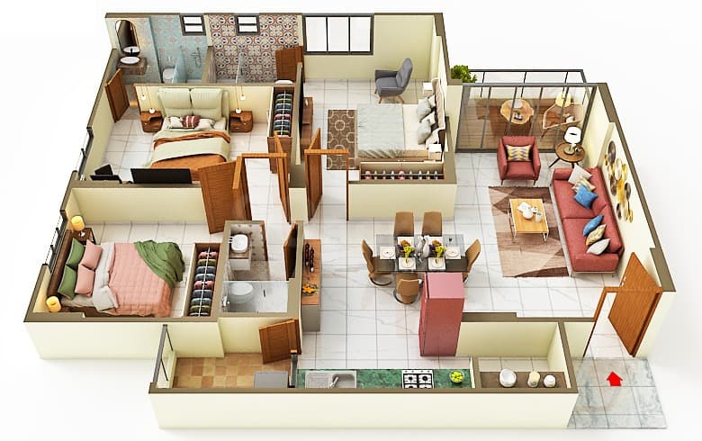 Floor Plan 4 - Terrace Skyline