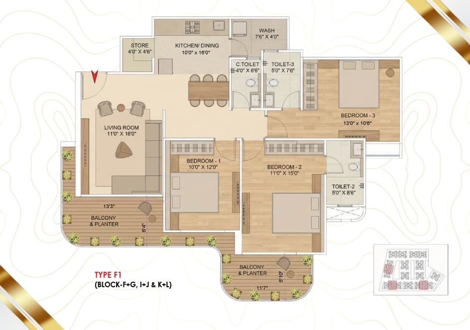 Floor Plan 3 - Swagat Parishram