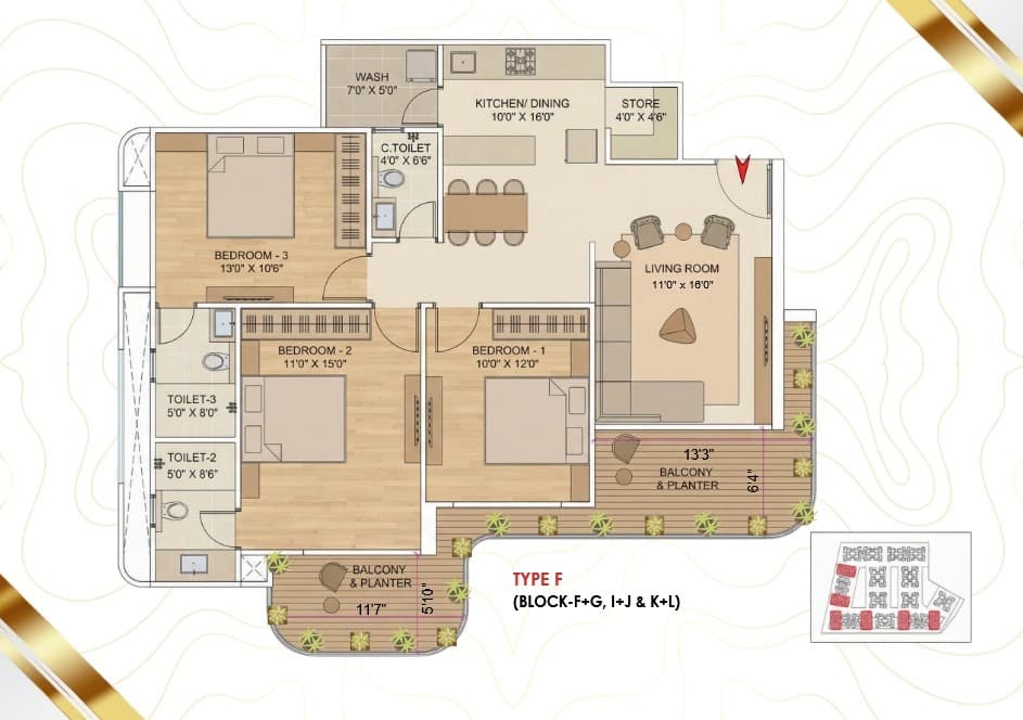 Floor Plan 4 - Swagat Parishram