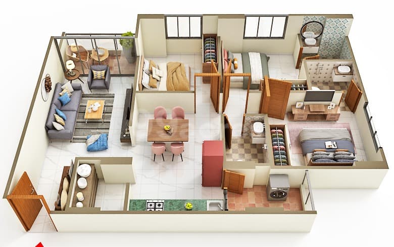 Floor Plan 7 - Shruti Apartment 