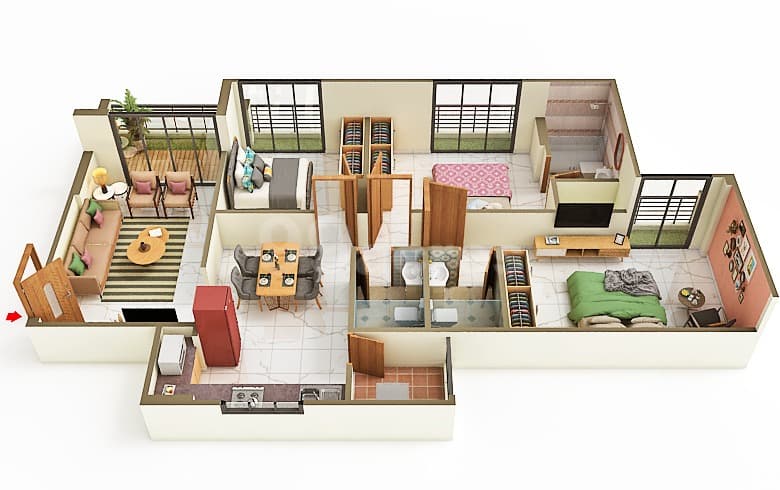 Floor Plan 4 - Shivana Aresta 