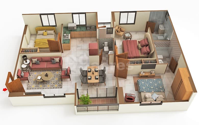 Floor Plan 3 - Green Abalone