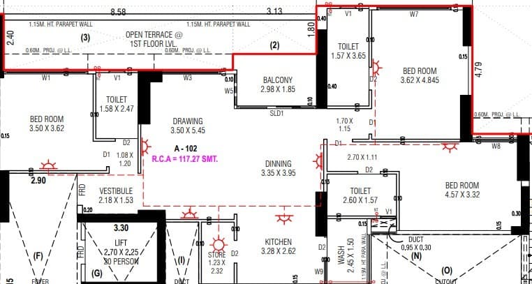 Floor Plan 2 - Arvind Imperia 