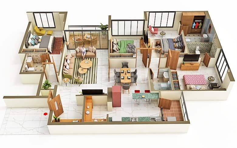 Floor Plan 2 - Shiv Autograph 