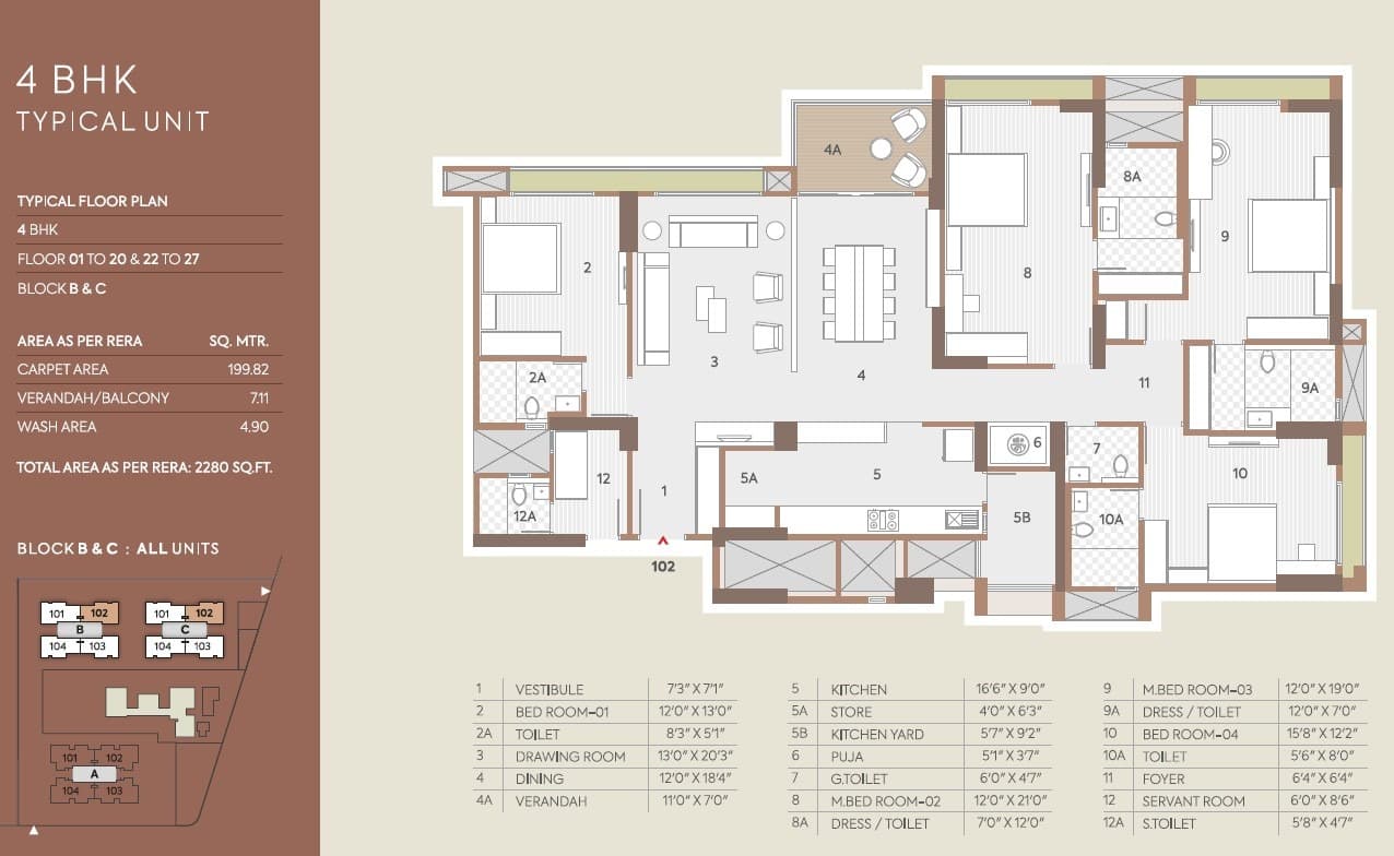 Floor Plan 5 - Riviera Majestica 