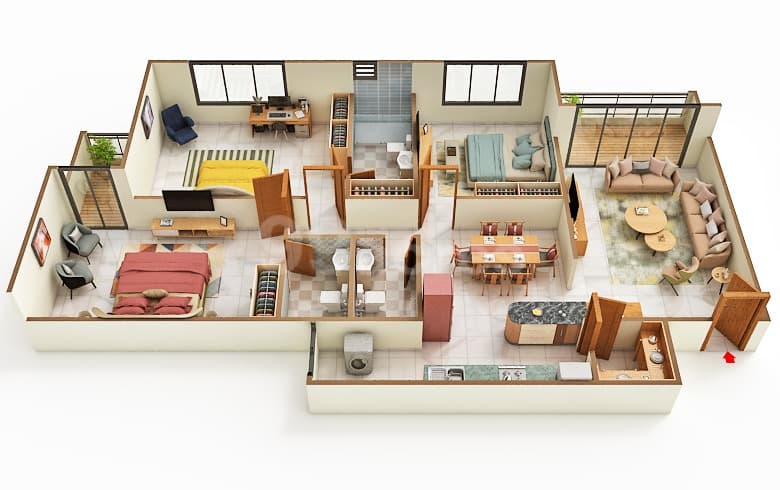 Floor Plan 5 - Raivat Turquoise Re 45 