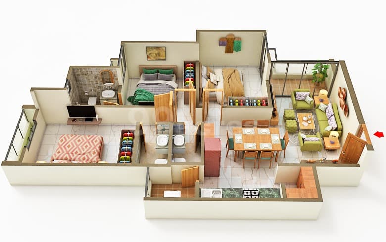 Floor Plan 1 - Divine Skypark 