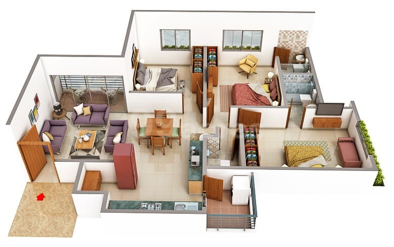 Floor Plan 1 - Swarnim Sun 