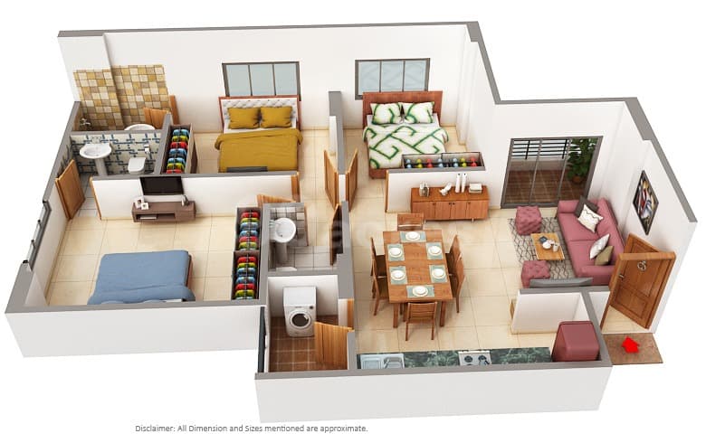 Floor Plan 1 - Sukirti 54 