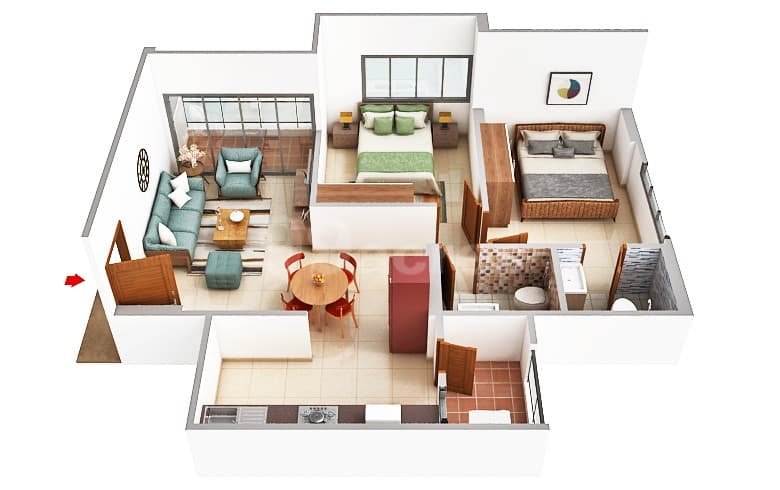 Floor Plan 1 - Savera Prarambh