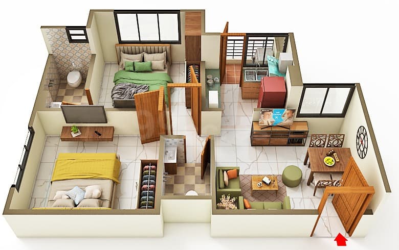 Floor Plan 1 - Harshiv Heights