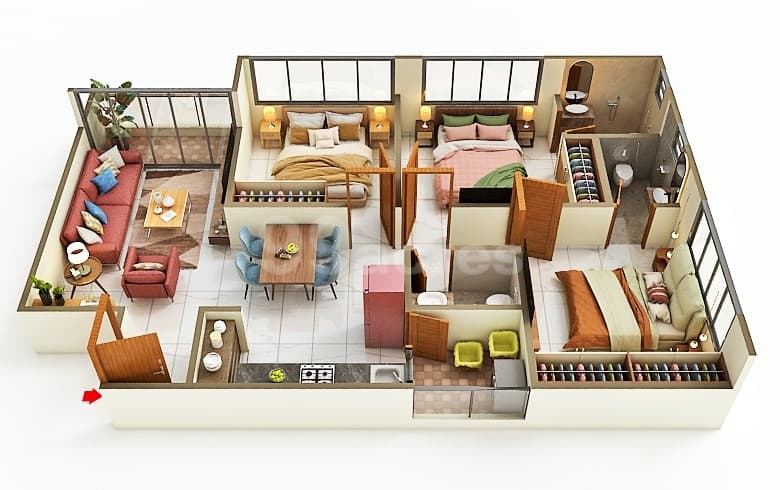 Floor Plan 1 - Bhakti Sky
