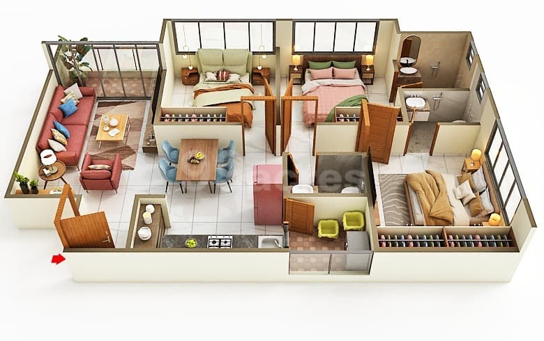 Floor Plan 2 - Bhakti Sky