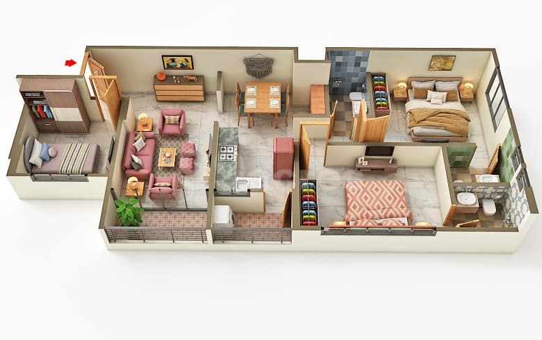Floor Plan 3 - Arpan Status Sky 