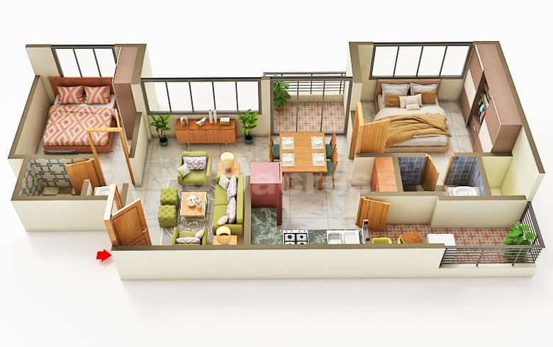 Floor Plan 2 - Om The Amber