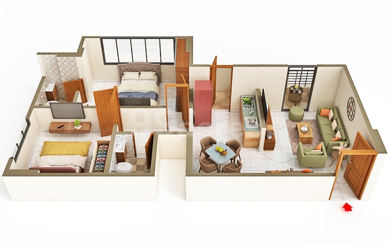 Floor Plan 3 - Uma Shlok 99 
